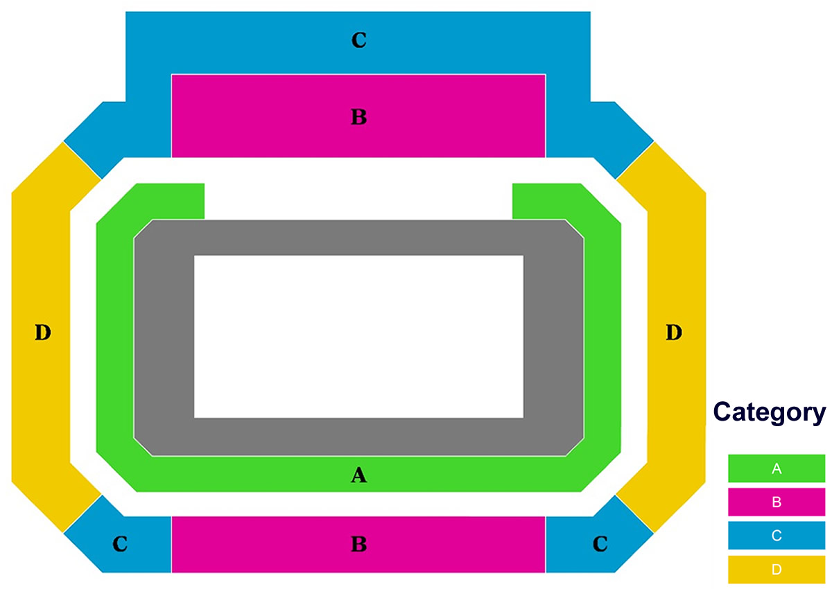 Long Beach Aquatics Center (Swimming) seating plan