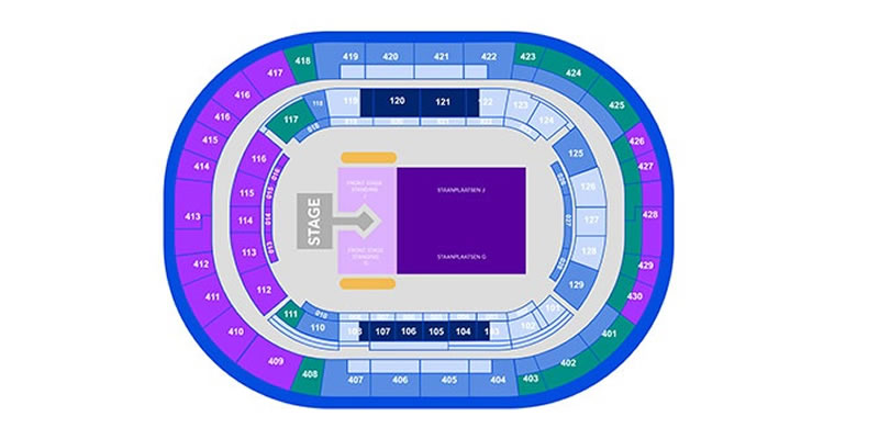 Johan Cruyff Stadium seating plan