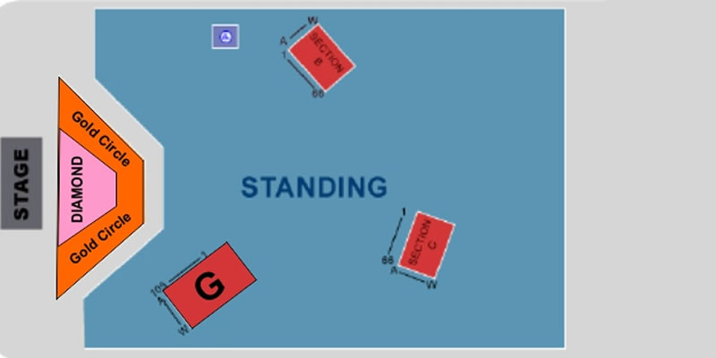 Slane Castle seating plan