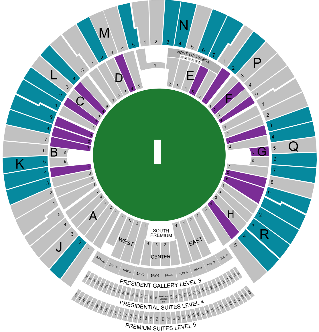 Narendra Modi Stadium seating plan