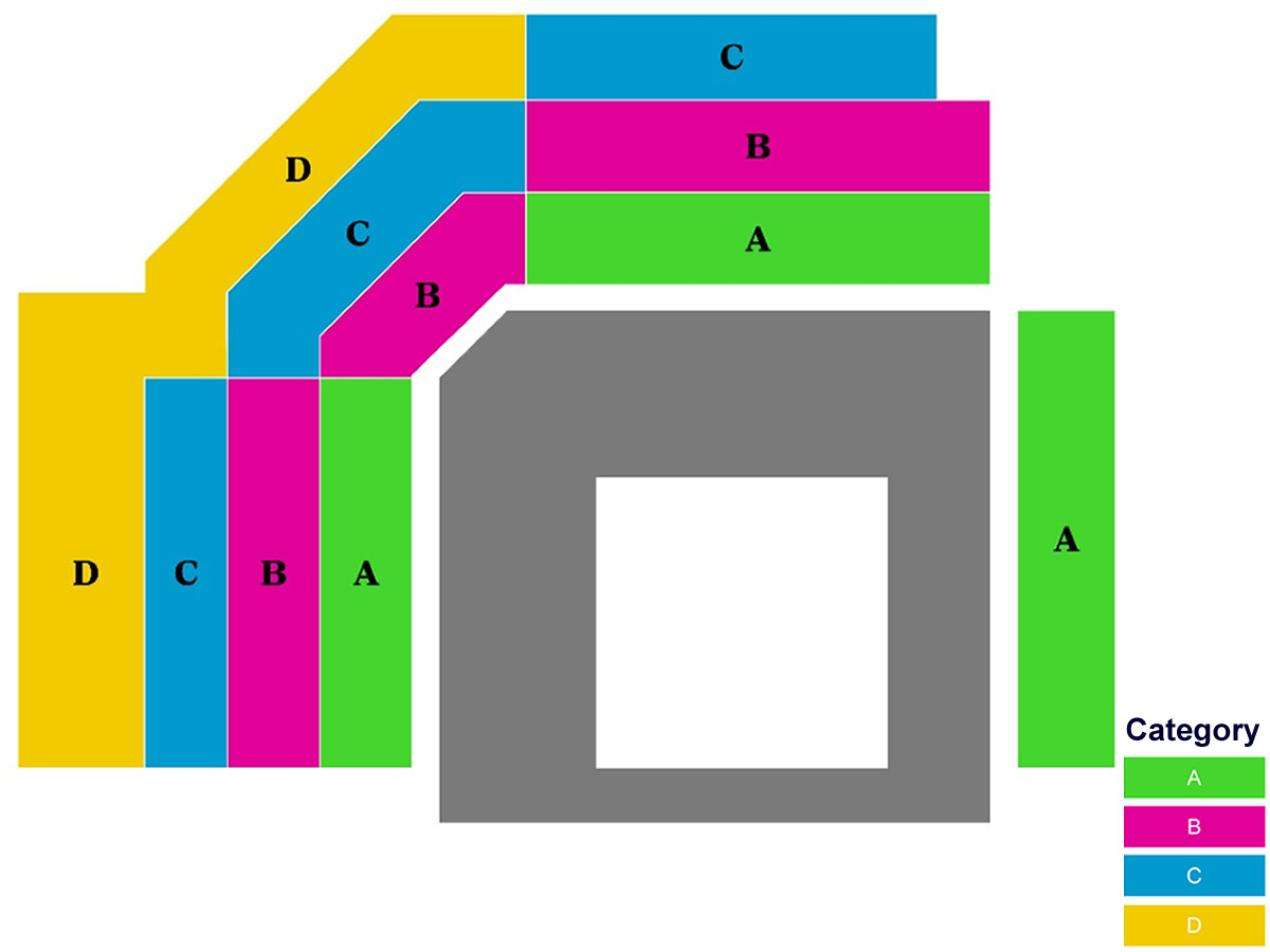 Rose Bowl Stadium (Aquatics Center) seating plan
